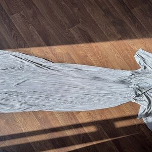 Elegant Gray Maxi Dress